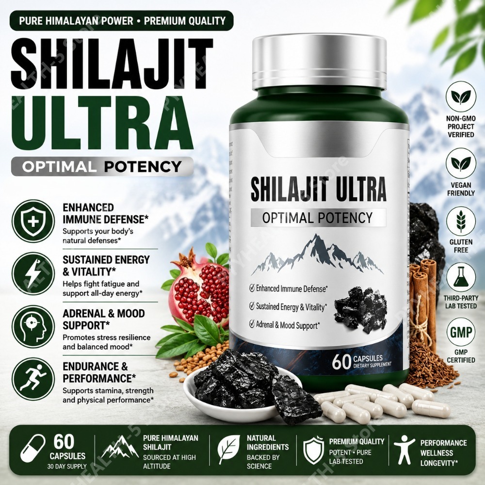 Herbal Wellness Blend - Shilajit Herbal Blend Supplement 60 kapsułek