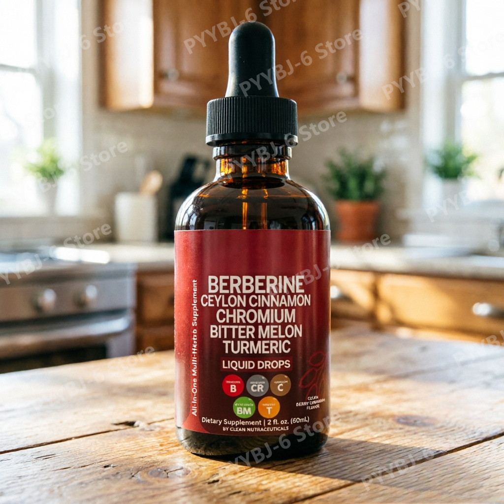 Herbal Wellness Liquid - Berberyna Chrom Kurkuma Żeń-szeń w płynie