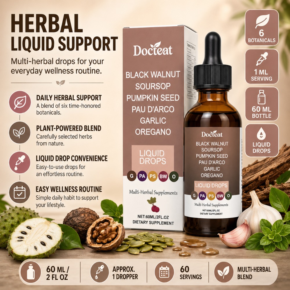 Docteat Czarny Orzech Włoski,  – Herbal Wellness Liquid recenzja i cena