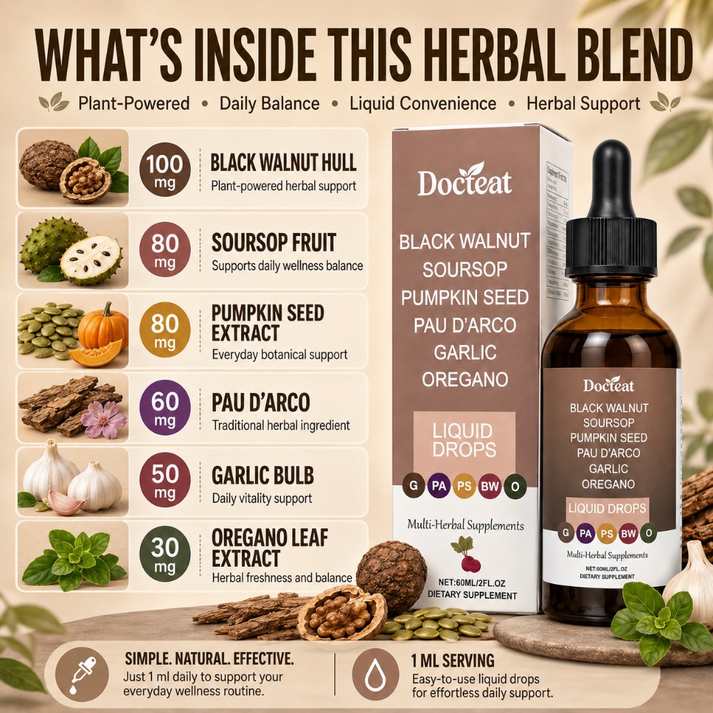 Docteat Czarny Orzech Włoski,  – Herbal Wellness Liquid recenzja i cena