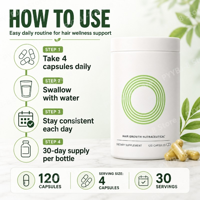 120 kapsułek na zdrowie włosów – Herbal Wellness Blend recenzja i cena